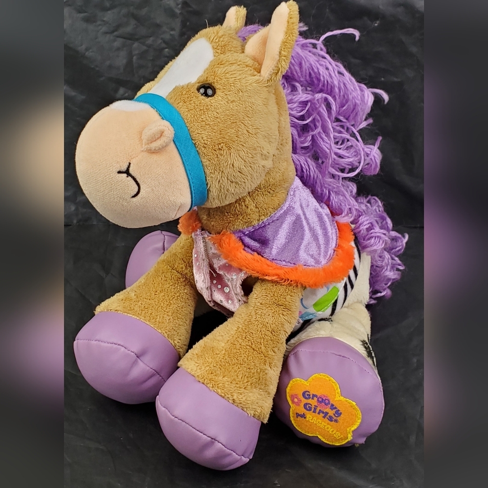 Manhattan Toy VTG Groovy Girls Giddi Pet Rageous Pony Horse Stuffed Animal - EUC